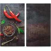 Zeller Schneide- und Abdeckplatte "Chilli" ESG-Sicherheitsglas