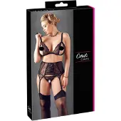 Cottelli Plus Size - Verführerisches Dessous-Set (schwarz) - XXXXL