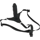 You2Toys - Silikon Strap-On - Umschnalldildo (schwarz)
