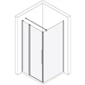 Koralle Trennwand für Pendeltür TPFA, TPWA, TFTA myDay WT 120 1165-1185x2000mm
