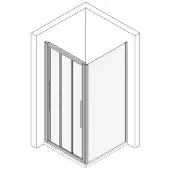 Koralle Seitenwand kurz für S3 und FT2 myDay WK 75 735-755x1750mm