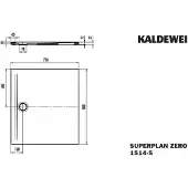 Kaldewei 351447982711 DW SUPERPLAN ZERO Mod.1514-5, 750 x