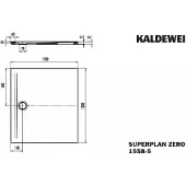 Kaldewei 355847982711 DW SUPERPLAN ZERO Mod.1558-5, 1100 x