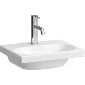 Laufen LUA Aufsatz-Handwaschbecken, 1 Hahnloch, ohne Überlauf, 450x350mm, H8160800001561, Farbe: Weiß