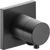 Keuco 2-Wege-Ab-/Umstellventil IXMO DN 15, UP, mit Griff IXMO Comfort Rosette eckig schwarzchrom gebürstet 59557131102