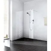 Kermi Duschdesign Walk-In-Duschkabine „WALK-IN XB“ Glas Klar, Profile Silber Hochglanz, BV: 1080 - 1100 mm WE: 1085 - 1105 mm H: 2000 mm