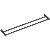 COSMIC LOGIC doppelte Handtuchstange 10x2x60cm, schwarz matt, 2263661 WJC226A0061036