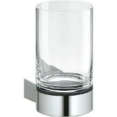 Keuco Glashalter PLAN m Kri-gl u Halt. Alu sil-el