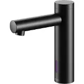 Keuco IXMO Elektronik-Waschtischmischer 130 Batteriebetrieb, ohne Ablaufgarnitur, Ausladung 124 mm, 59511371100, Farbe: Schwarz Matt