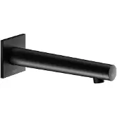 Keuco IXMO Elektronik-Waschtischmischer Unterputz Netzbetrieb für Wandmontage UP, eckig Ausladung 225 mm schwarz matt