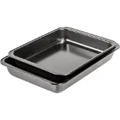 Gastromax Bratschalen-Set Kohlenstoffstahl schwarz 2er Set