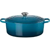 Le Creuset - Signature Oval Cast Iron Casserole 31 cm - Deep teal