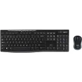 Logitech MK270 Kabelloses Set mit Tastatur und Maus für Windows, US QWERTY-Layout - Schwarz