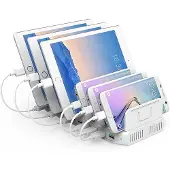 UNITEK International - Ladeständer + AC-Netzteil - 96 Watt - 2.4 A - QC 3.0 - 10 Ausgabeanschlussstellen (USB)