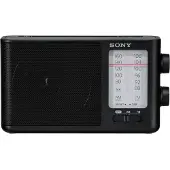 Sony ICF-506 MW/UKW Radio schwarz analoge Sendersuche