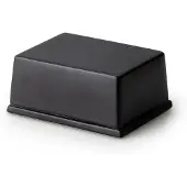 Continenta Butterdose, (2 tlg.), für 125g Butter, Keramik schwarz 9,5x7x6 cm