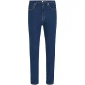 Tommy Hilfiger Slim-fit-Jeans "Slim Cigarette High Waist", mit Logo-Badge, in blauer Waschung