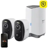 Baseus N1 2K Außenkamera 2er Set (Weiß)