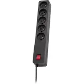 LESTAR Steckdosenleiste ZX 510 G-A K.:CZ 3m schwarz (ZX 510 G-A K.:CZ 3,0M)