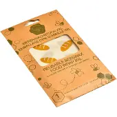 Bee's Wax Frischhaltefolie Brood Wrap Geel Braun 43 x 58 cm