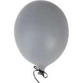 By On Ballon Wanddekoration L Grau