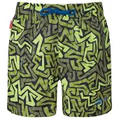 TROLLKIDS Badeshorts "Haukland" in Grün/ Schwarz | Gr.: 110