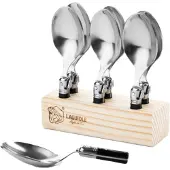 Laguiole Amuse-Bouche-Löffel Premium-Linie Schwarz (6-teilig)