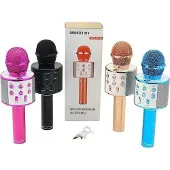 Adar Mikrofon mit Bluetooth-Lautsprecher und USB-Eingang, multifunktional, Sprachwechsler 531468 Preis per 1 Stück MIX
