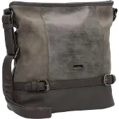 Tom Tailor Hobo "Juna" aus soft genarbtem ledrigen Material mit glänzenden Metall-Accessoires