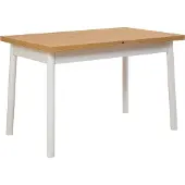Skye Decor , Oliver Open - Karina White, Ausziehbarer Esstisch, Weiß, 100 % MELAMINBESCHICHTETE SPANPLATTEN, 120 x 75 x 77 cm