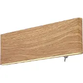 Globo Design-Wandleuchte Siegfried S Holz mit Schalter
