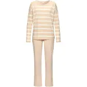 s.Oliver Pyjama mehrfarbig Gr. 32/34 für Damen. Mit Rundhals. Bequem. Nachhaltig.