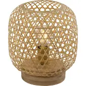 Globo Lighting Tischleuchte Bambus naturfarben, 1x E27