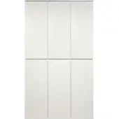 Ebuy24 Nevada Mehrzweckschrank 6-türig Weiß, B/H/T ca. 111/191/34 cm