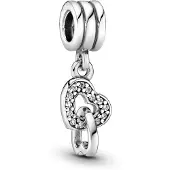 Pandora 791242CZ Charm-Anhänger Verschlungene Herzen