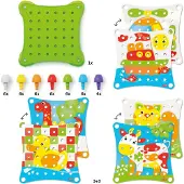 Quercetti Pegart Jumbo Peggy Evo Stapelspielzeug, Babyspielzeug