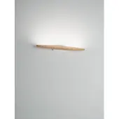 FABAS LUCE Ribot Wandleuchte aus Metall und eichenfarbenem Holz, integrierte 17-W-LED, 1400 lm, 3000 K, modernes und elegantes Design, Schutzart IP20, dimmbar