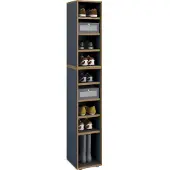 VCM Schuhregal "Holz Regal Schuhschrank Schuhregal Salia B30", grau (anthrazit), Regale, Schuhregal