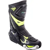 MUGENRACE Sphantom 2 Perforierte Schwarz Fluogelbe Stiefel Größe 41