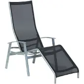 Karasek California TOP Bäderliege Aluminium/Textilene Schwarz|Hellgrau 11590969