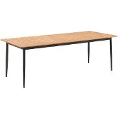 Interliving 7001 Gartentisch 220x95cm Aluminium/Teak Dunkelgrau G113-162-082