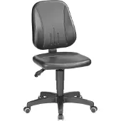 BIMOS Arbeitsdrehstuhl 9653, Kunstleder, Rollen, schwarz