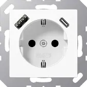 JUNG ETIA152015CAWW USB-Steckdose Typ A+C alpinweiß A Creation