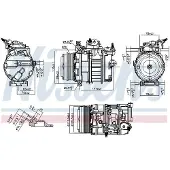 Nissens Kompressor, Klimaanlage ** FIRST FIT ** 891106