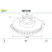 Valeo Bremsscheibe 197319