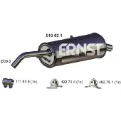 ERNST 519021 Endschalldämpfer für CITROËN C3 I Schrägheck (FC, FN) Auspuff