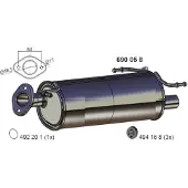 ERNST 690058 Endschalldämpfer für SUZUKI SWIFT III (MZ, EZ) Auspuff