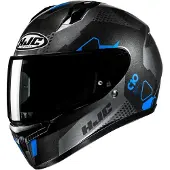 HJC C10 Aspa Schwarz Grau Blau Integralhelm Größe XL