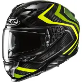 HJC F71 Carbon Nevio Schwarz Grün Gelb Integralhelm Größe M