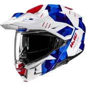 HJC i80 Roki Weiß Rot Blau Adventure Helm Größe S